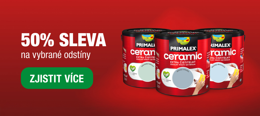 50 % sleva na vybrane odstiny Ceramic